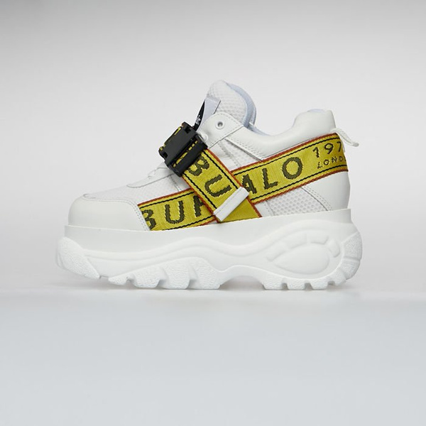 Buty Buffalo London Galip Platform White Leather Sneaker white