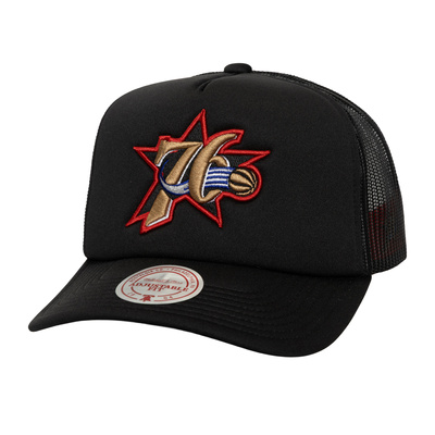 Czapka Mitchell & Ness NBA Hidden Trucker Philadelphia 76ERS black
