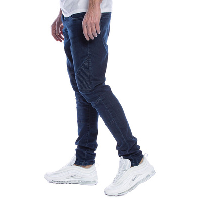 Urban Classics Slim Fit Biker Jeans dark blue