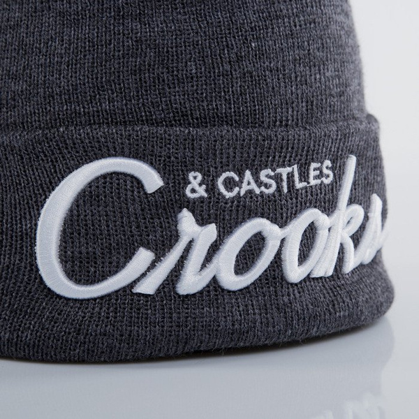 Crooks & Castles czapka zimowa Team Crooks speckle black