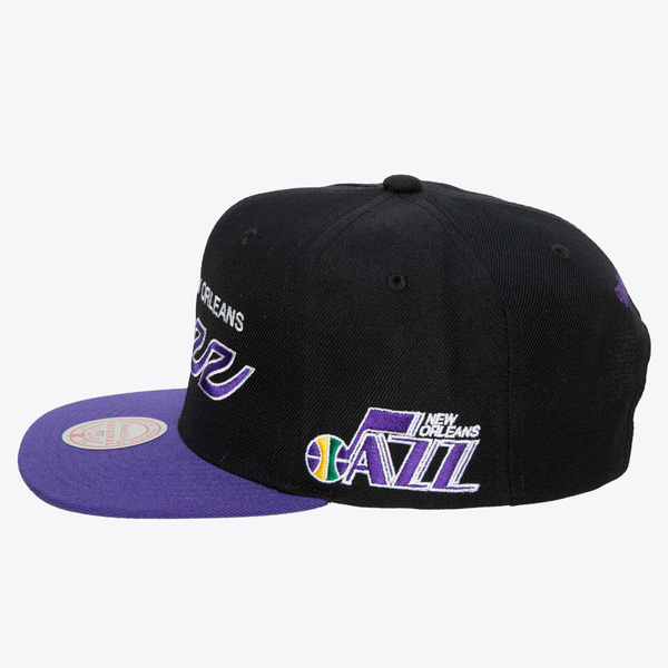 Czapka Mitchell & Ness snapback Utah Jazz Team Script 2.0 Snapback czarna
