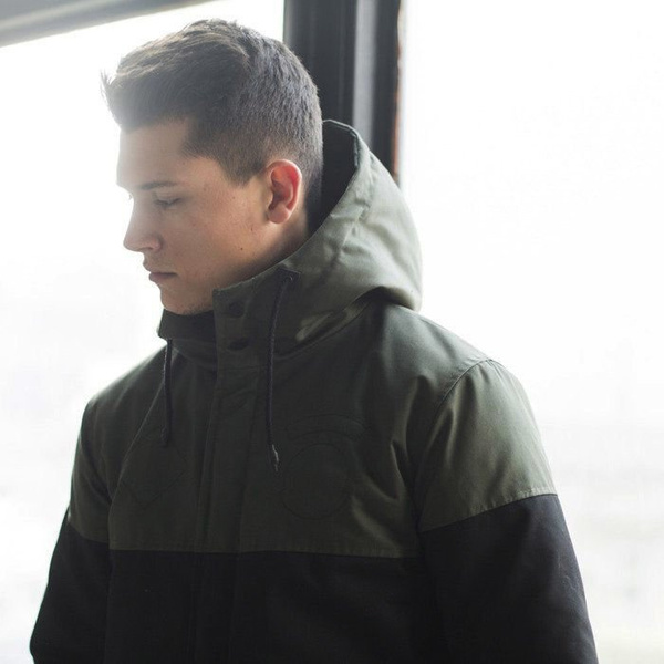 Backyard Cartel kurtka jacket Parka Long khaki / black