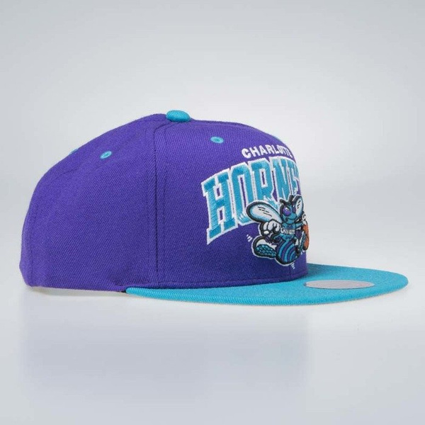 Czapka Mitchell & Ness Charlotte Hornets Snapback Cap purple / teal Team Arch