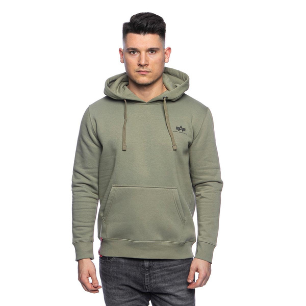 Bluza Alpha Industries Basic Hoody Small Logo olive