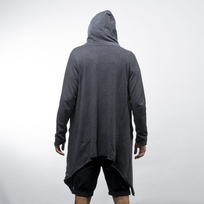 Urban Classics Long Hooded Open Edge Cardigan charcoal (TB1389)