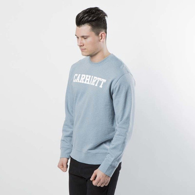 Bluza Carhartt WIP College Sweat dusty blue heather / white I024668