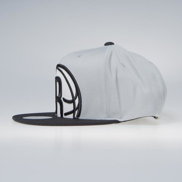 Czapka Mitchell & Ness Brooklyn Nets Snapback Cap grey NBA Cropped XL Snapback