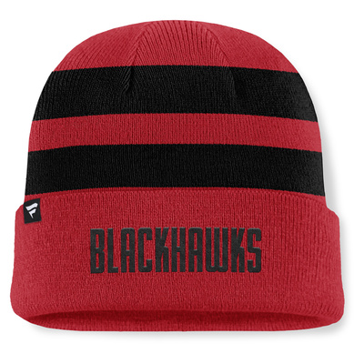 Czapka Fanatics NHL Swipe Cuffed Beanie Chicago Blackhawks Athletic Red/Black