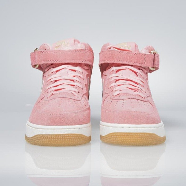 Sneakers buty Nike WMNS Air Force 1 '07 Mid Seasonal bright melon / metalic gold star 818596-800