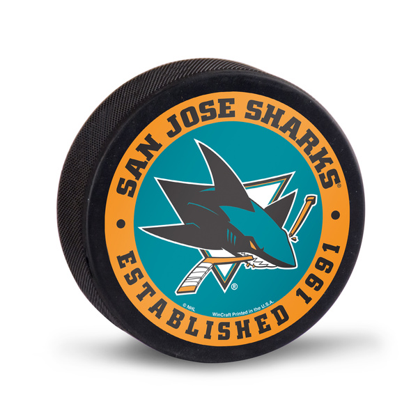 Krążek pamiątkowy WinCraft NHL Hockey Puck Packaged San Jose Sharks