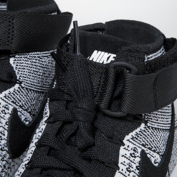 Sneakers buty Nike Air Force 1 Ultra Flyknit Mid black / black-white 817420-005