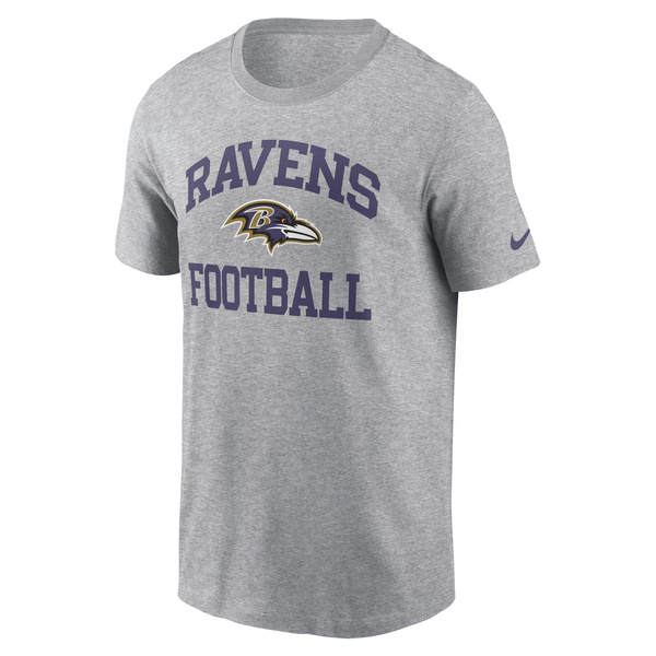 Koszulka Nike NFL Baltimore Ravens Nike SS Club Crew Tee Dark Grey Heather