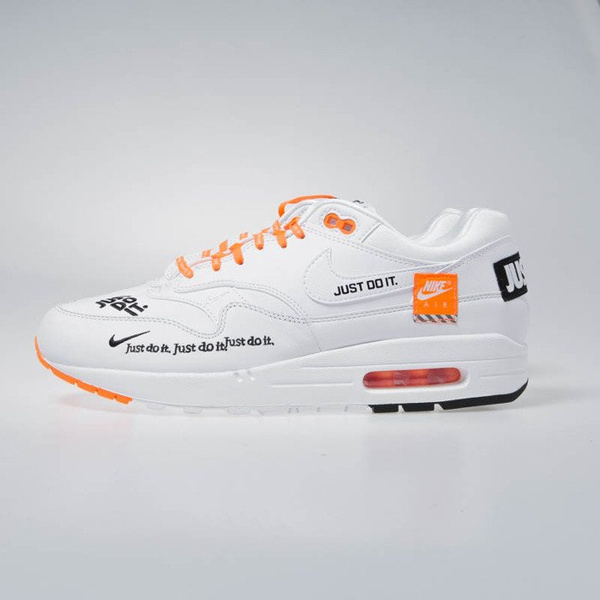 Sneakers buty Nike Air Max 1 LX white/black-total orange (917691-100)