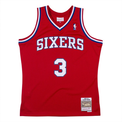 Koszulka Mitchell & Ness Philadelphia 76ers #3 Allen Iverson czerwona Swingman Jersey (19066)