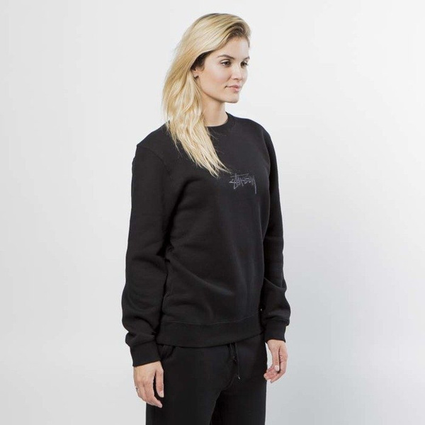 Bluza damska Stussy Sweatshirt Stock App. Crew black WMNS