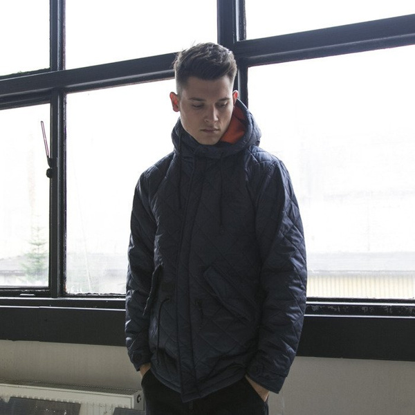 Backyard Cartel kurtka jacket Parka Padded navy