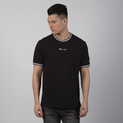 Koszulka Champion Striped Ringer Small Script Logo black