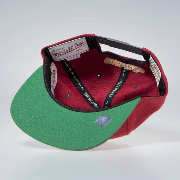 Czapka Mitchell & Ness Cleveland Cavaliers Snapback Cap burgundy / grey Melange Patch