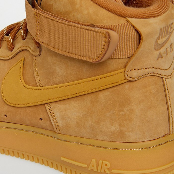 Sneakers buty Nike Air Force 1 High '07 WB flax/wheat-gum light brown (CJ9178-200)