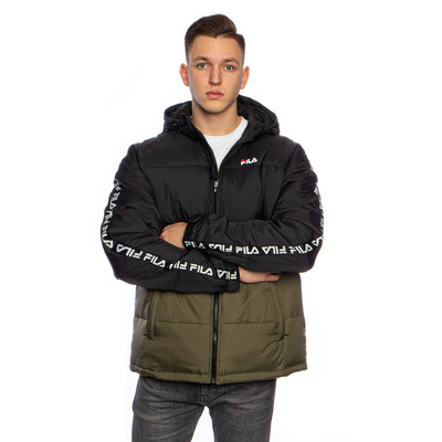 Kurtka zimowa Fila Men Tanner Tape Puffer Jacket czarna