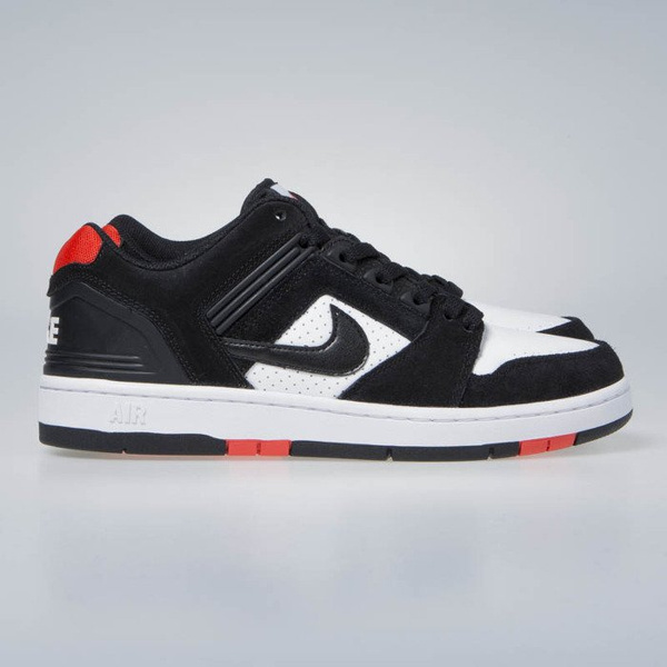 Sneakers buty Nike Air Force II Low black/black-white-hebanero red (AO0300-006)