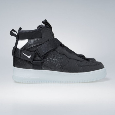 Sneakers Nike Air Force 1 Utility Mid black / half blue-white (AQ9758-001)