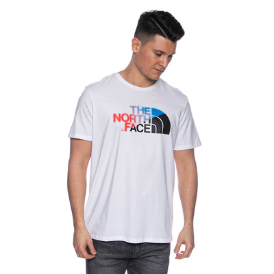 The North Face T-shirt M SS BD GLS white/clear lake blue