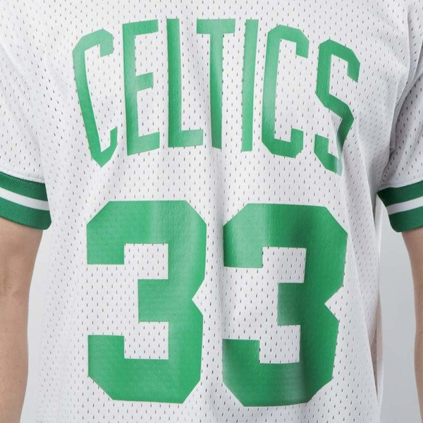 Koszulka Mitchell & Ness Boston Celtics - Larry Bird white / green Name & Number Mesh Crewneck