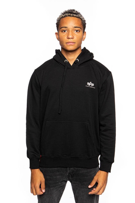 Bluza Alpha Industries Basic Hoody Small Logo czarna