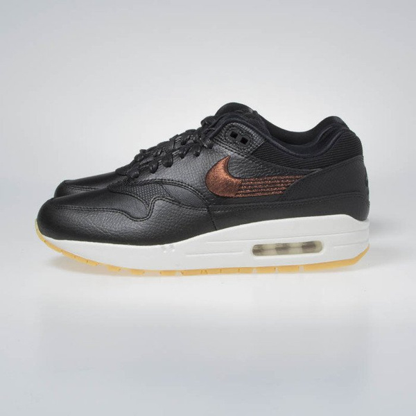 Buty Sneakers WMNS Nike Air Max 1 PRM black/black-gum yellow (454746-020)