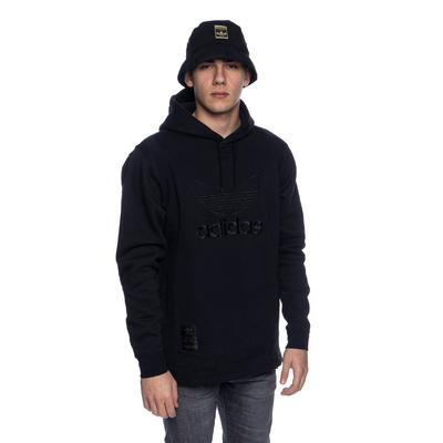 Sweatshirt Adidas Originals Warm-Up Hoodie black/gold metallic