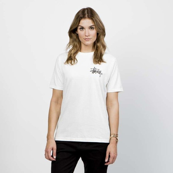 Koszulka damska Stussy Basic Logo Pig Dyed Tee natural