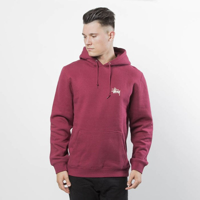  Bluza Stussy Basic Stussy Hood wine