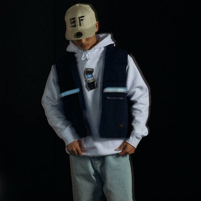 Bluza HUF x Street Fighter Arcade P/O Hoodie biała