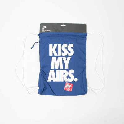 Nike worek na plecy Nike Heritage Graphic Kiss My Airs Gymsack royal BA5431-423