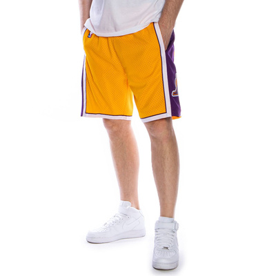 Szorty Mitchell & Ness Los Angeles Lakers żółte Swingman Shorts 