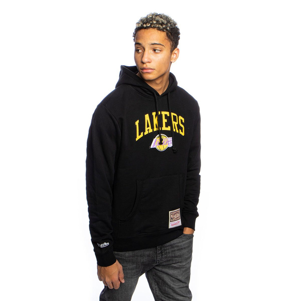 Bluza Mitchell & Ness Los Angeles Lakers czarna Arch Hoody