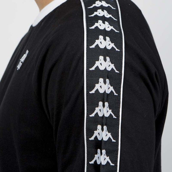 Kappa koszulka longsleeve Banda Auyen black-white