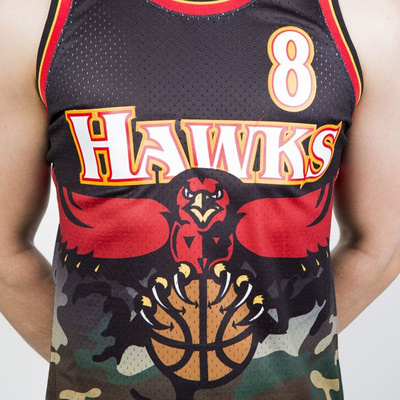 Mitchell & Ness Atlanta Hawks #8 Steve Smith camo Swingman Jersey 
