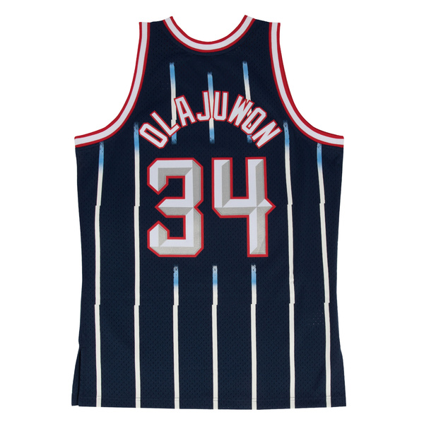 Koszulka Mitchell & Ness Houston Rockets #34 Hakeem Olajuwon granatowa Swingman Jersey