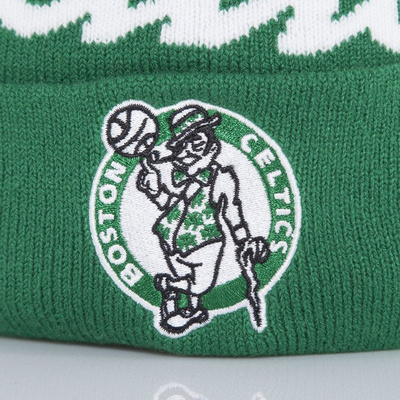 Mitchell & Ness czapka Boston Celtics green Special Script Knit Bobble