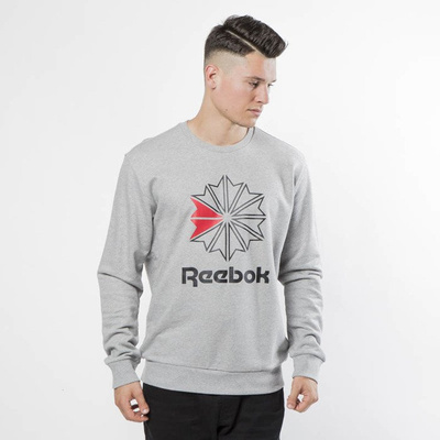 Reebok Classics Sweatshirt Big Starcrest Crew medium grey heather