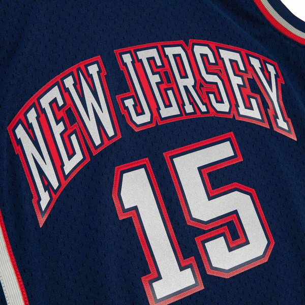 Koszulka Mitchell & Ness New Jersey Nets #15 Vince Carter Swingman Jersey granatowa
