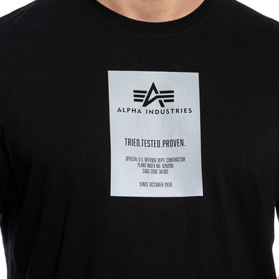 Koszulka Alpha Industries Reflective Label T-shirt black
