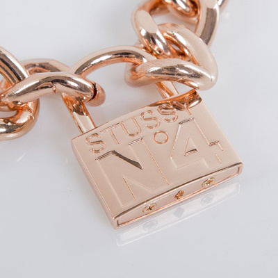 Stussy chain No. 4 Lock Necklace rose gold