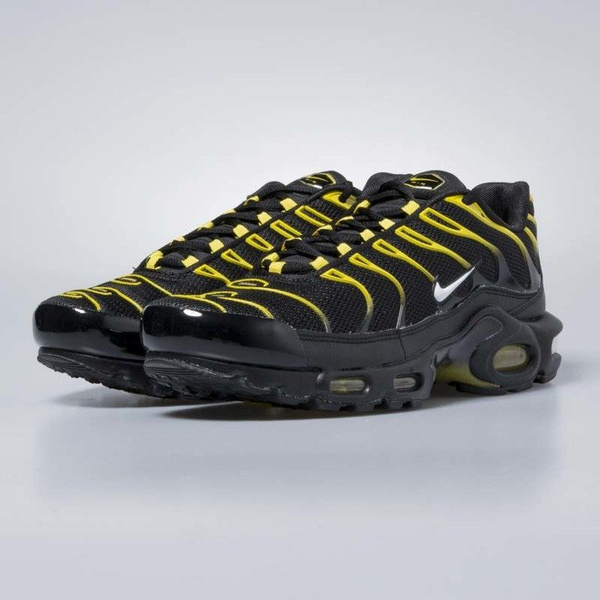 Sneakers buty Nike Air Max Plus black / white - vivid sulfur 852630-020