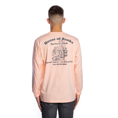 Koszulka House Of Banks Spritzer Club Longsleeve brzoskwiniowa