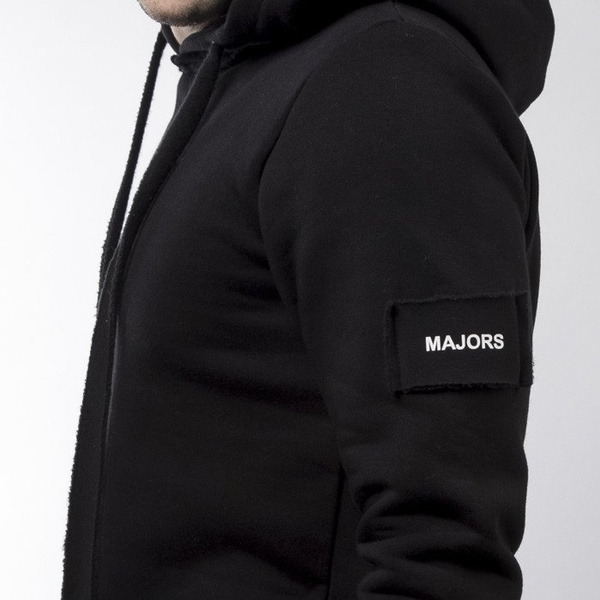 Majors bluza sweatshirt Long Hoodie black