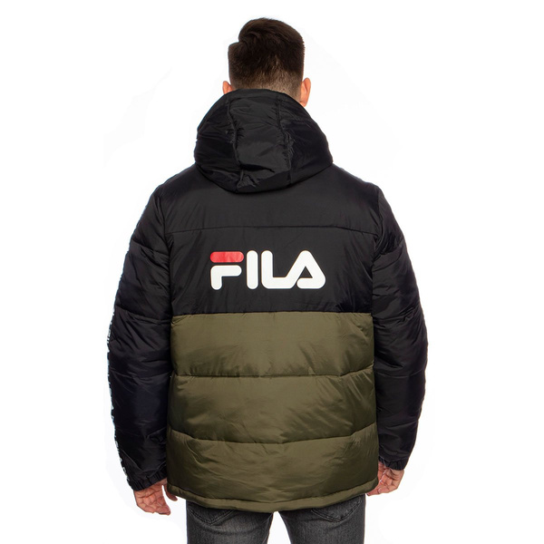 Kurtka zimowa Fila Men Tanner Tape Puffer Jacket czarna