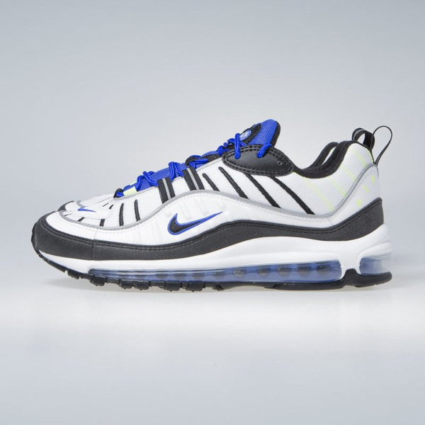 Sneakers buty Nike Air Max 98 white / black-racer blue-volt (640744-103)